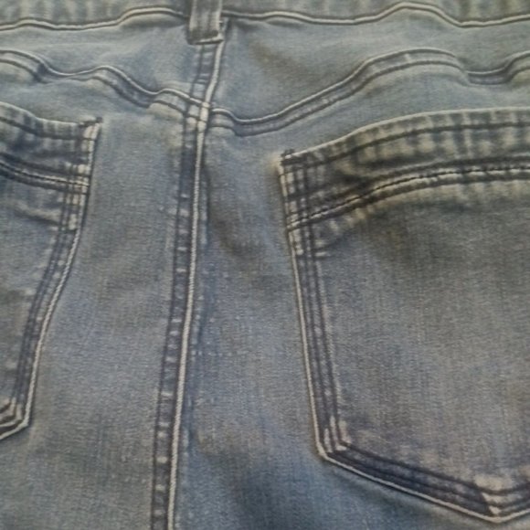 Molly Isadora  Womens  Distressed  Mid Rise Dark Wash Stretch  Jeans Size 22 - Picture 9 of 9